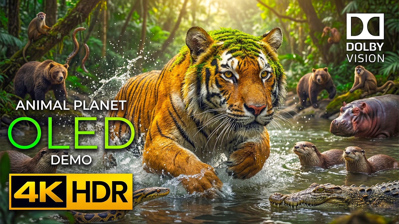 Amazon Animals in 4K HDR - Earth's Largest Forest Discovered With Immersive Cinematic Music