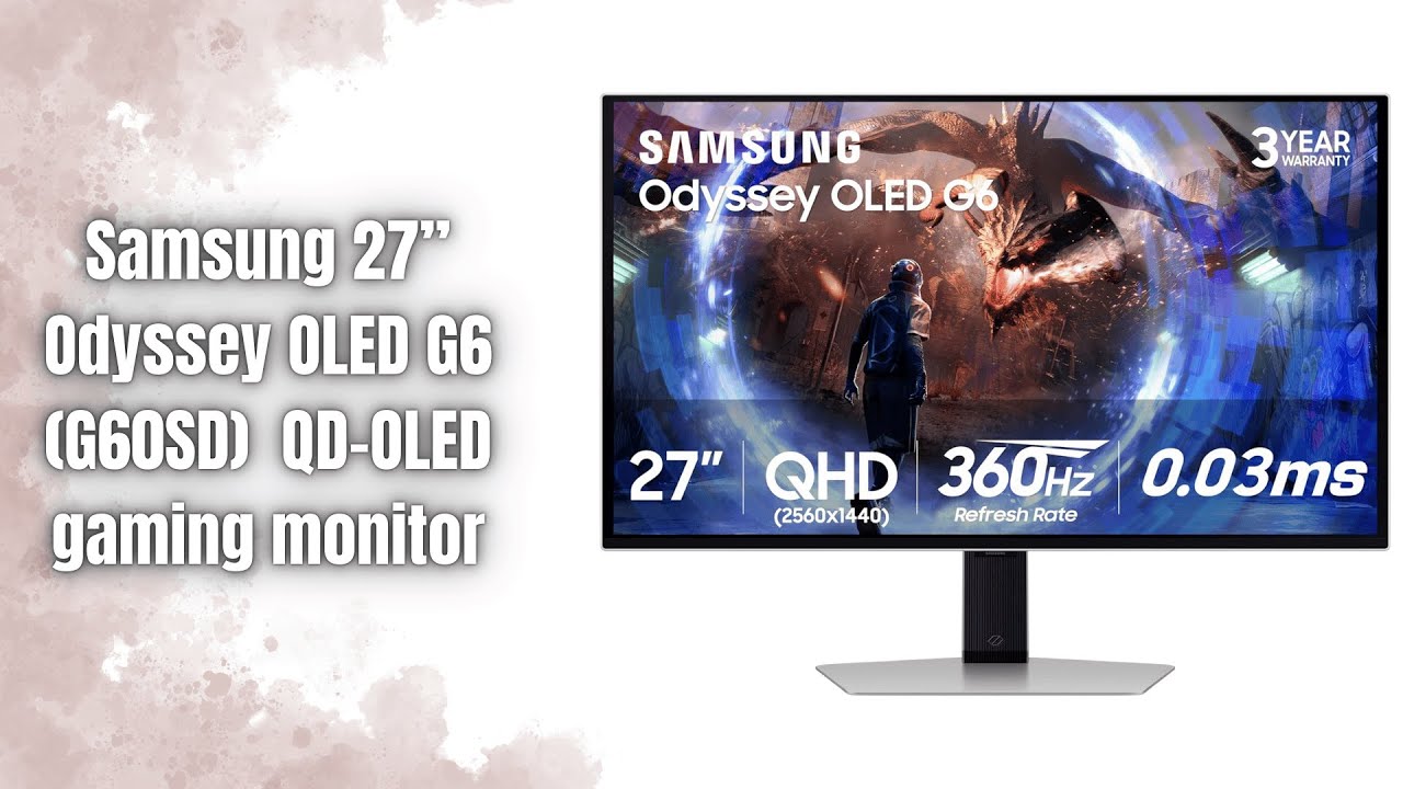 Samsung Odyssey OLED G6 (G60SD) Review | 360Hz QD-OLED Gaming Beast!