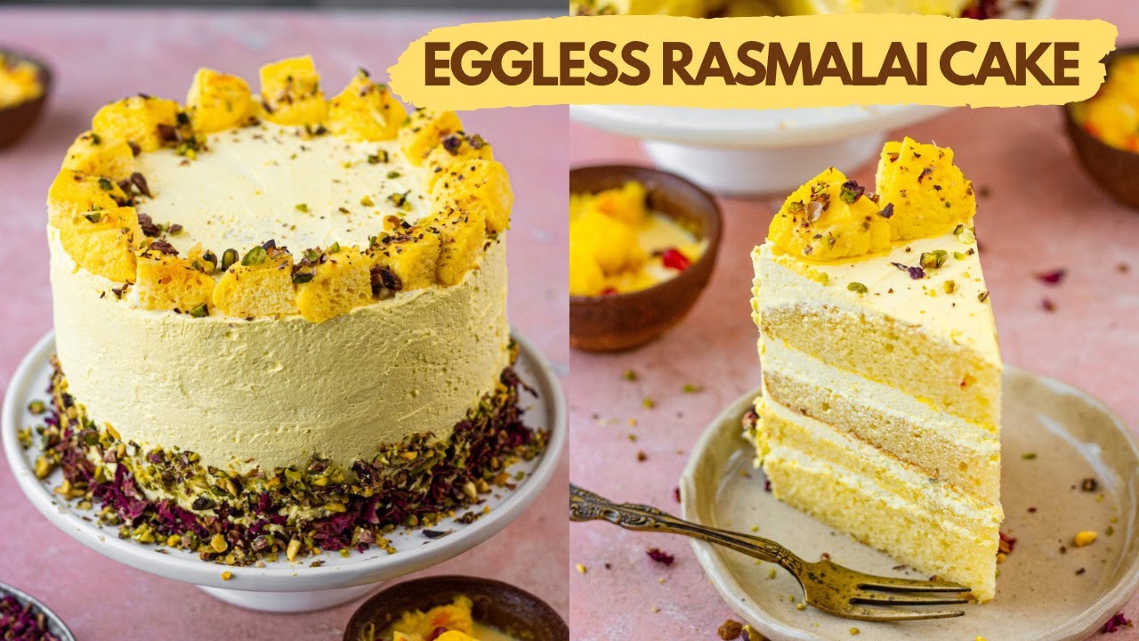 Rasmalai Cake Recipe- Eggless and Easy Recipe | Indian Fusion Cake | Holi Special Rasmalai Cake