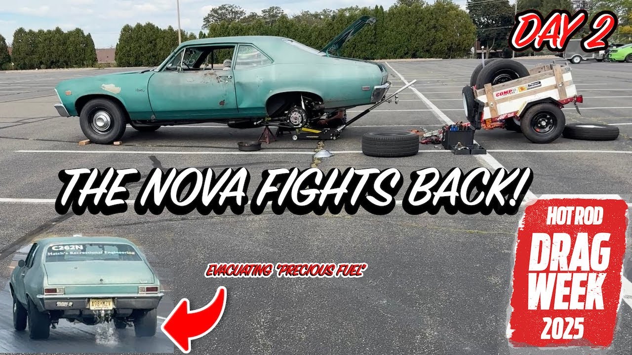 Pennsylvania mountains, cornfields, and parking lots. HOT ROD DRAG WEEK DAY 2