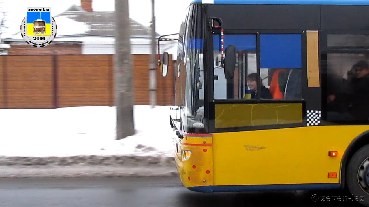 Черкаський тролейбус- Поповнення на ЛАЗах 14.02.2016 / Cherkasy trolleybus- Replenishment of LAZs