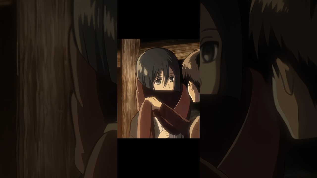 Eren gives his scarf to Mikasa&hellip;❤️ || Attack On Titan Love Edit 4k || Summertime Sadness
