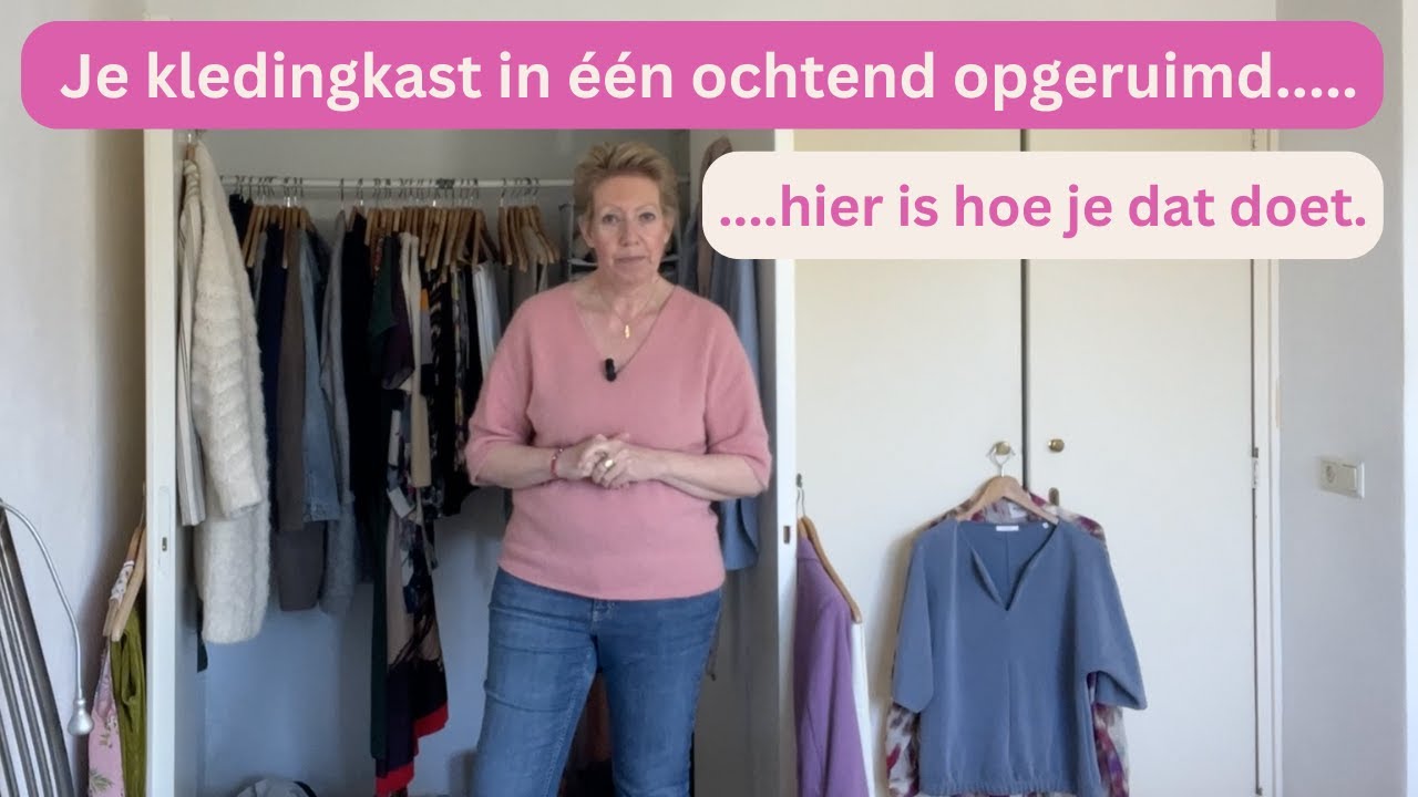 Je kledingkast in één ochtend opgeruimd......hier is hoe je dat doet.