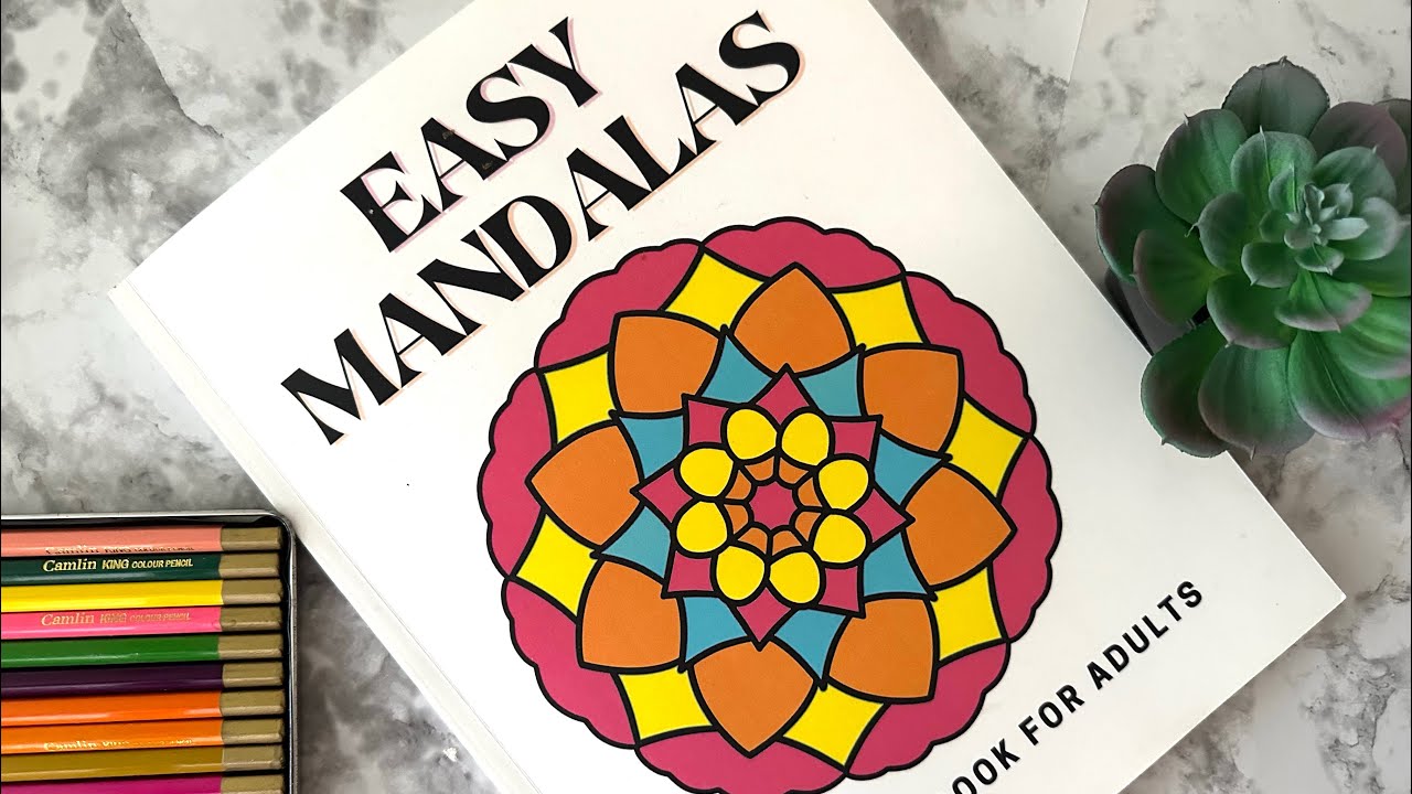 Coloring Book for beginners | Easy Mandala coloring book | Link given below