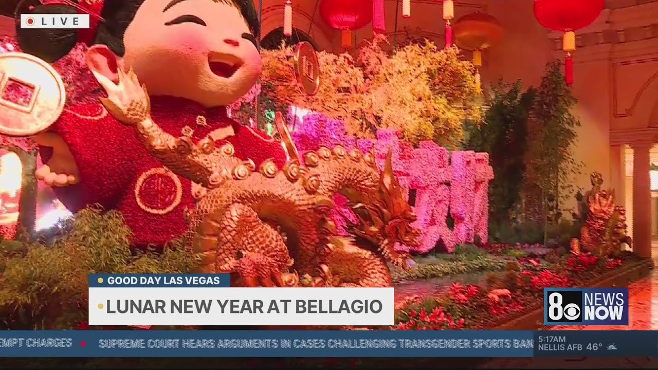 Lunar New Year blooms at Bellagio