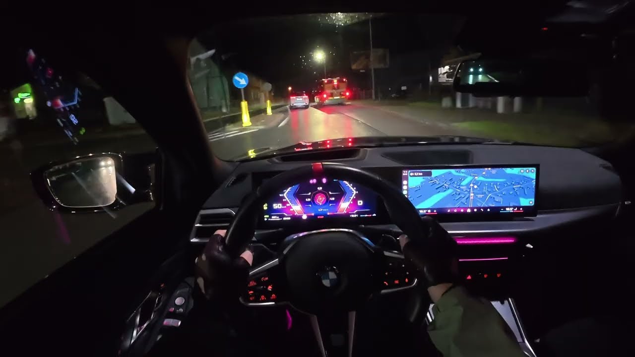 2025 BMW M340i AWD - POV Night Drive on the Local Roads