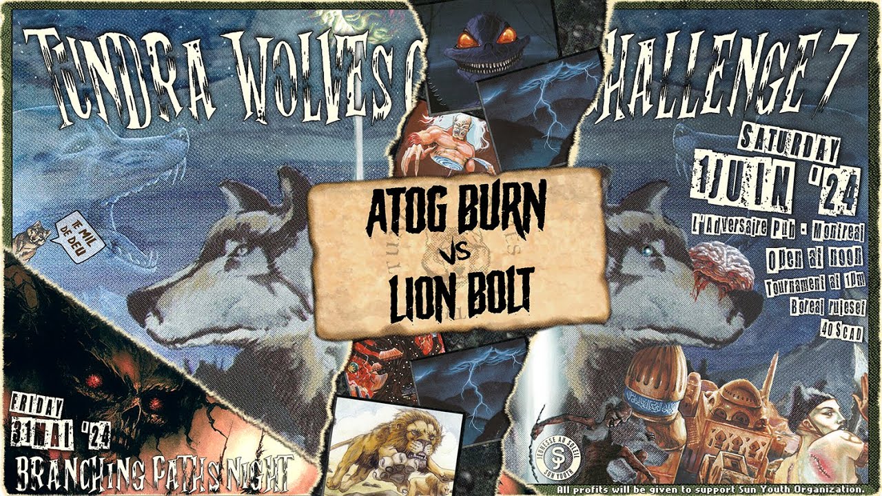 FINALS! - LION BOLT vs ATOG BURN, Old School MTG - 7/7 Tundra Wolves Challenge 7 FINALS (2024-06-01)