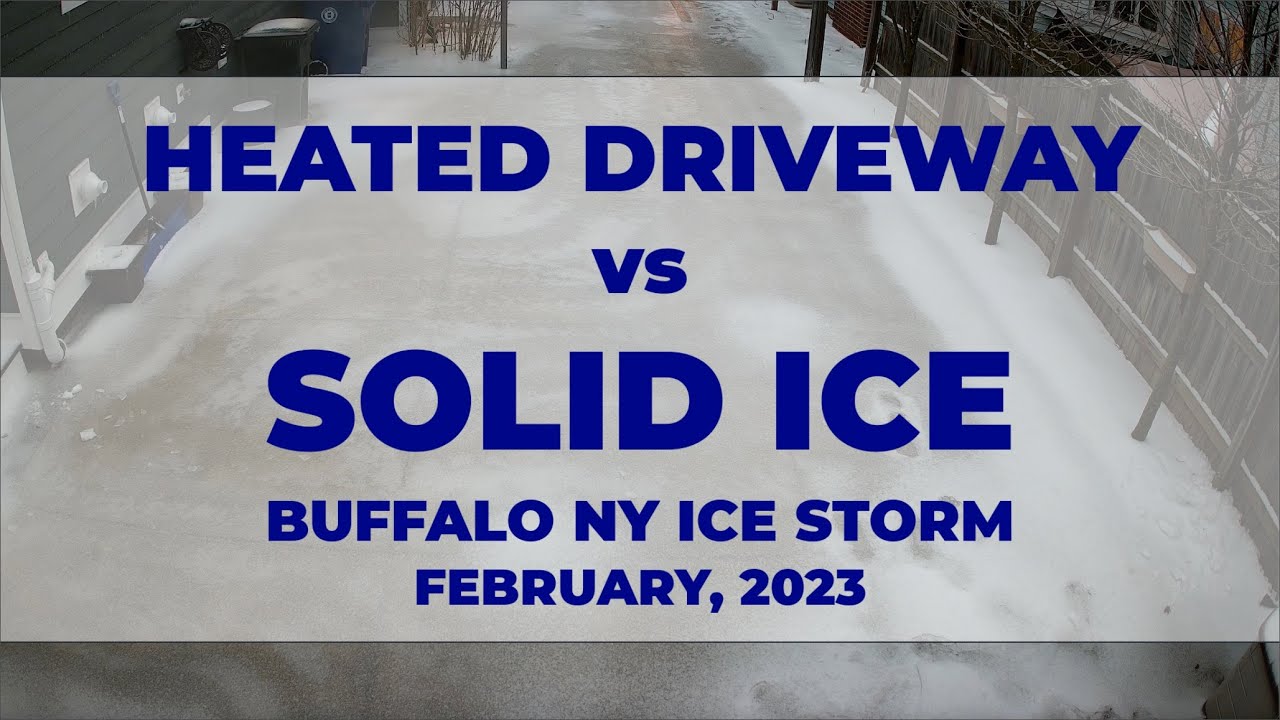Heated Driveway vs ICE STORM // Buffalo, NY Time Lapse //  [02-23-23]