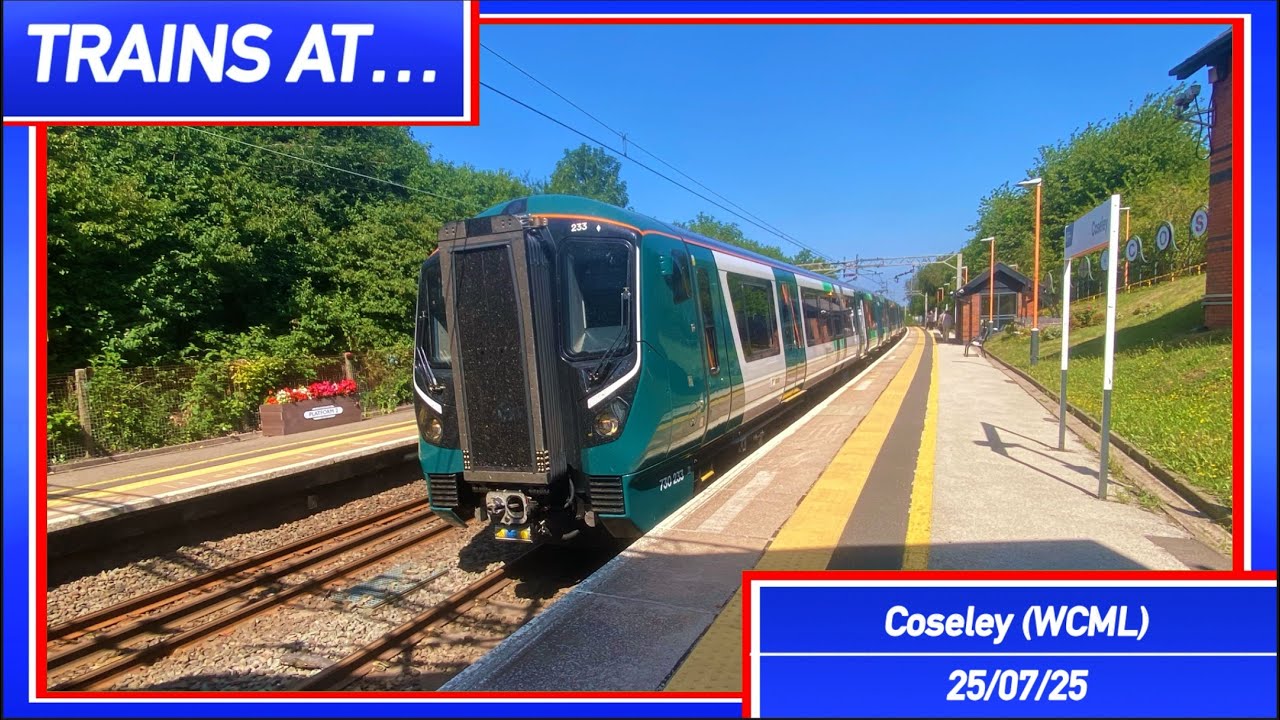 Trains At Coseley, WCML (25/07/25)
