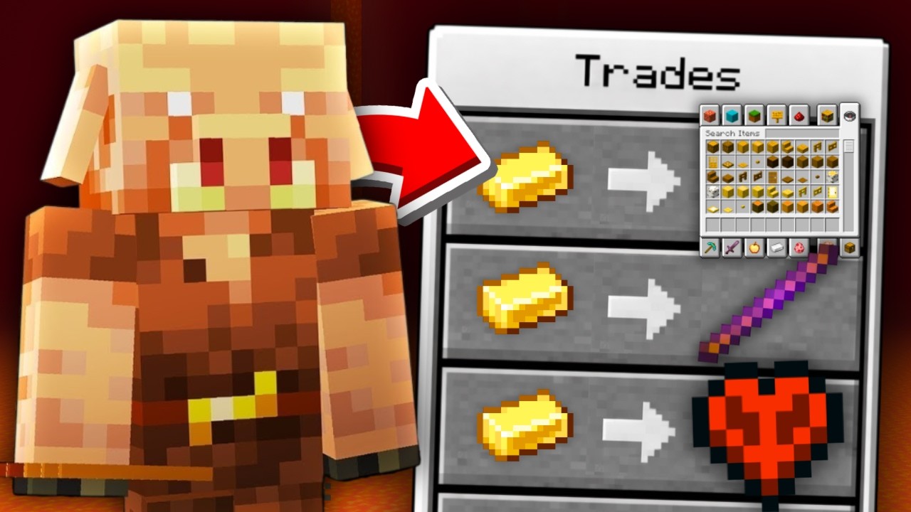 MINECRAFT, BUT PIGLINS TRADE GAMEMODES!