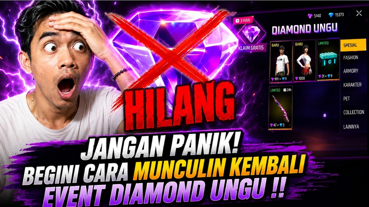 DIAMOND UNGU HILANG JANGAN PANIK !! DAPET SG2 RAPPER & BUNDLE GRATIS DARI EVENT DM UNGU 2026 ✅✅