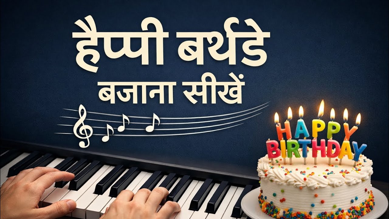 Happy birthday song piano tutorial
