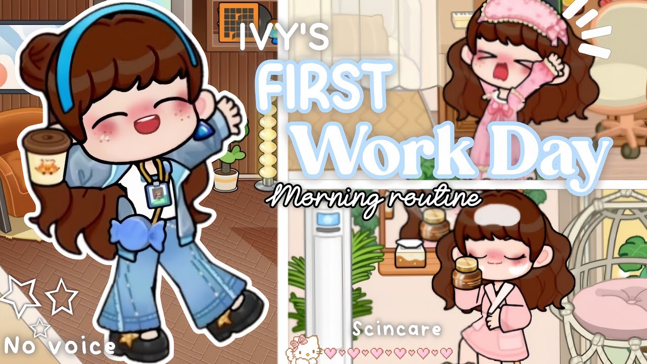 Ivy's first day of work 🖥️📝📉| Game world roleplay| 