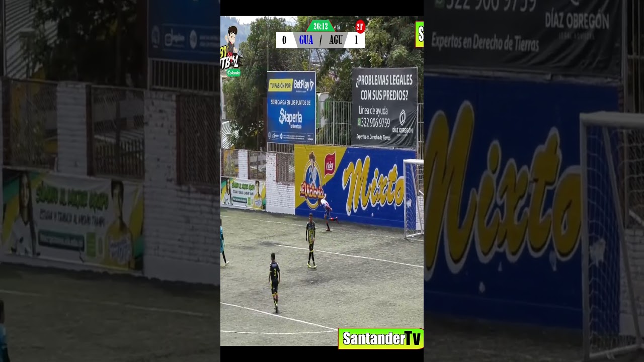 GOL DE HEIDER RAMOS DE Guayos en el empate contra &Aacute;guilas en la final del Baby F&uacute;tbol