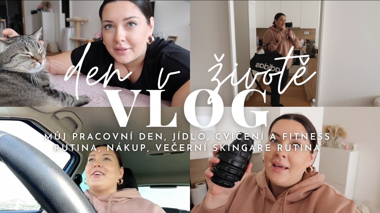 VLOG | MŮJ PRACOVNÍ DEN: práce, jídlo, fitness rutina, nákup, povídání & večerní rutina