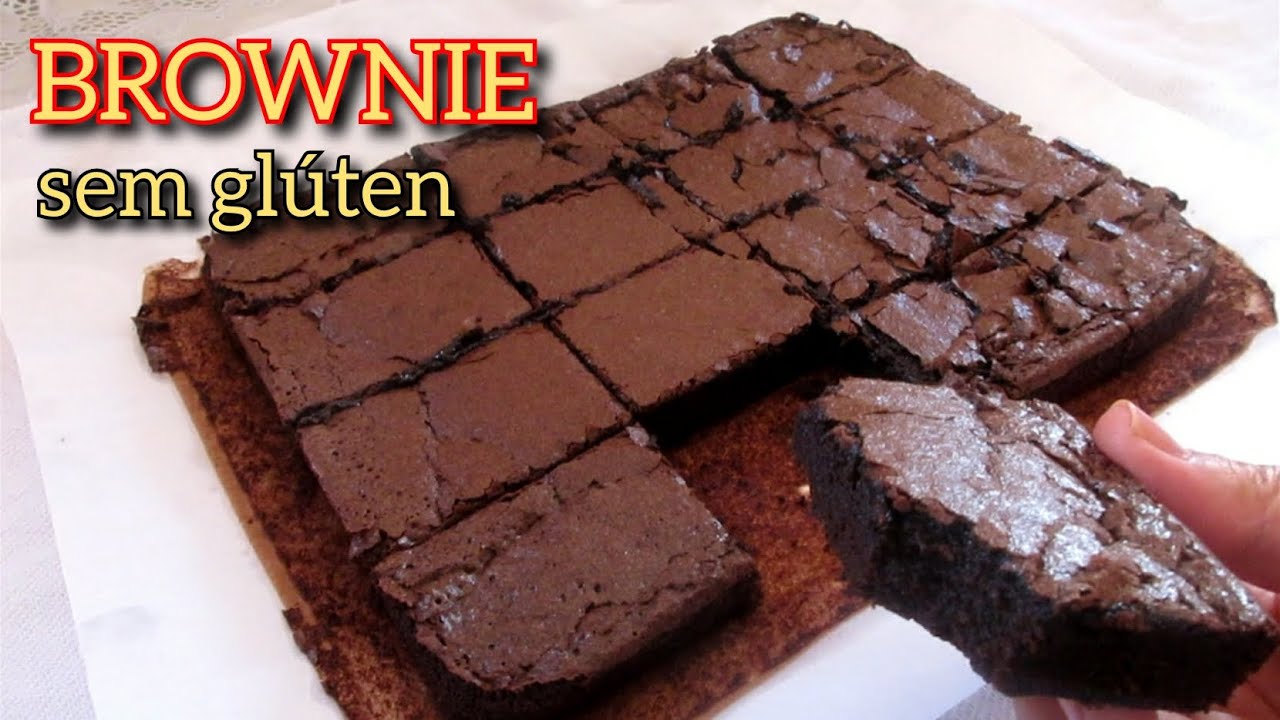 BROWNIE SEM GLÚTEN  | GLUTEN FREE FUDGE BROWNIES CHOCOLATE