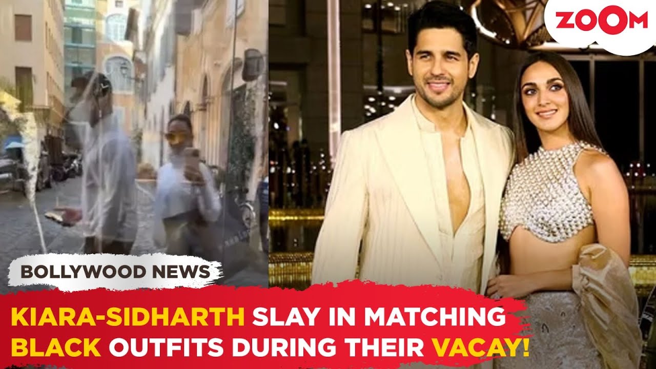 Kiara Advani and Sidharth Malhotra TWIN in black & white as they ENJOY their vacay in Italy