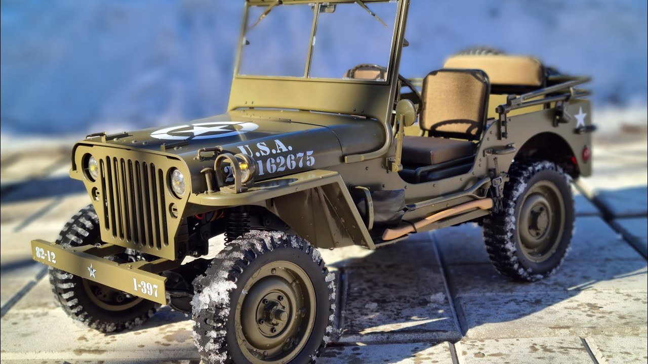 RocHobby RC Car 1/6 Scaler JEEP WILLYS 1941 MB 4WD. Супер копия из коробки