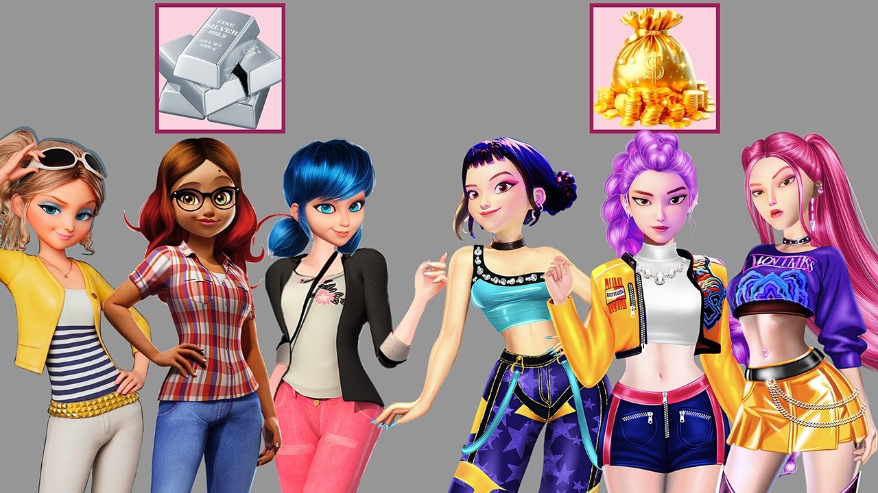 Epic Glow Up! Gold vs Silver Fashion Transformation | Rumi, Zoey, Mira, Chloe, Alya & Ladybug