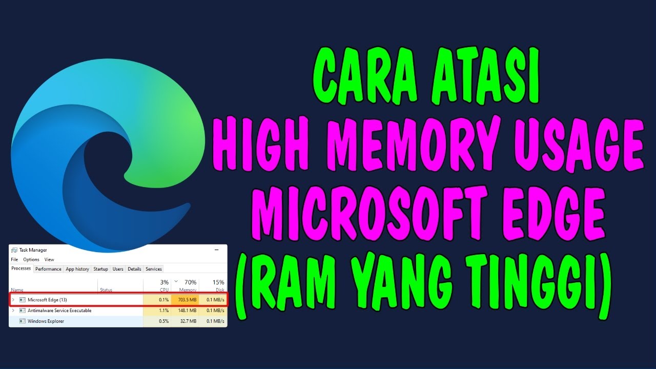 Cara Atasi Microsoft Edge High Memory Usage (Penggunaan RAM Tinggi)
