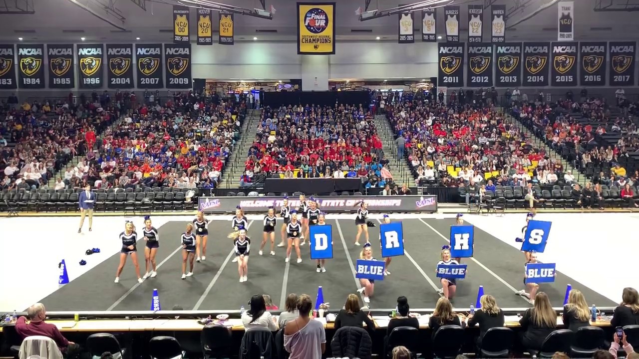 Deep Run HS (Round 1) 2019 VHSL Comp Cheer State Championships. Deep Run goes onto win the title