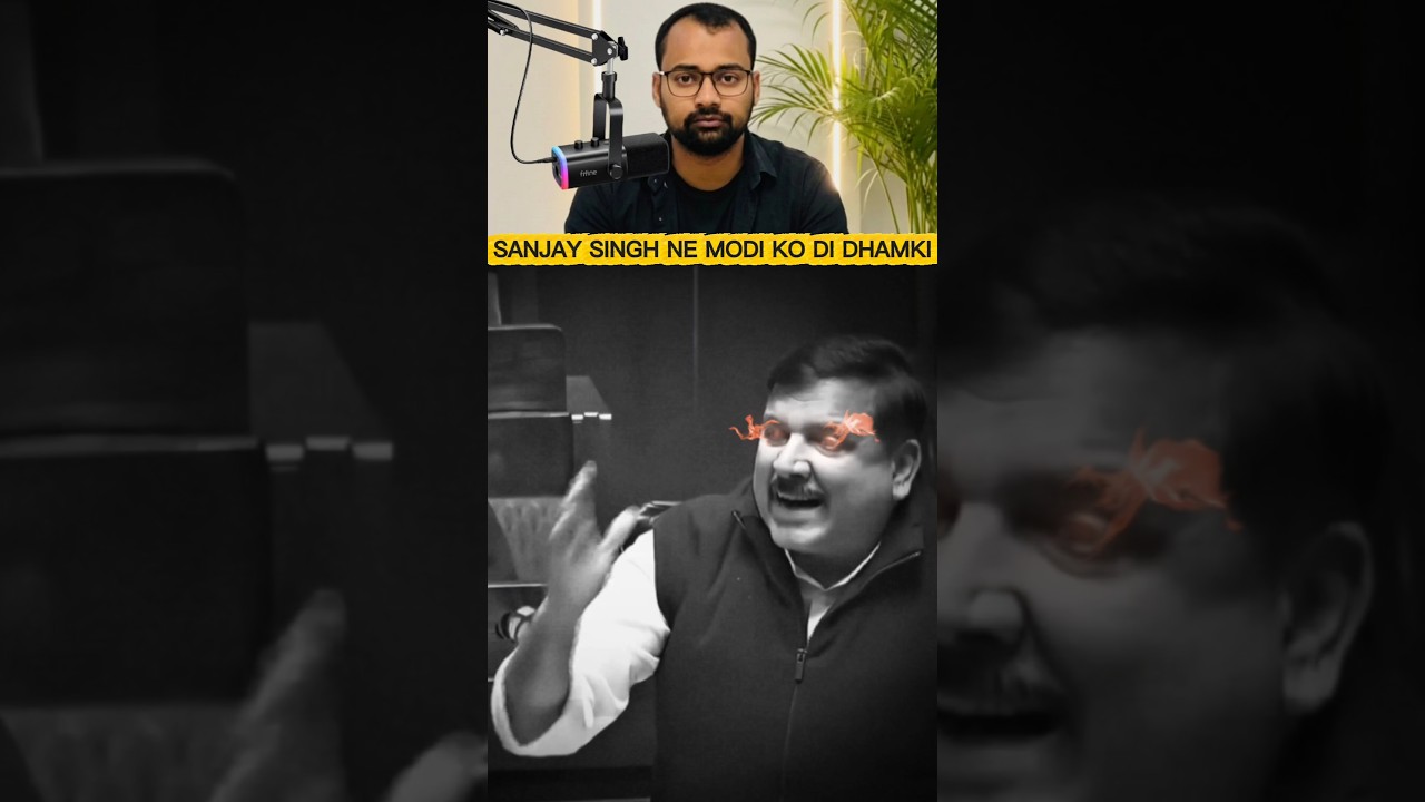 Modi Ko Warning?😱 Sanjay Singh Ka Viral Statement! #shorts #modi #rahulgandhi #reaction #parliament