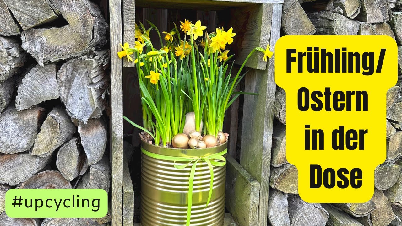 Osterdeko in der Dose 😊eine Upcycling Idee easy zu machen 🌿