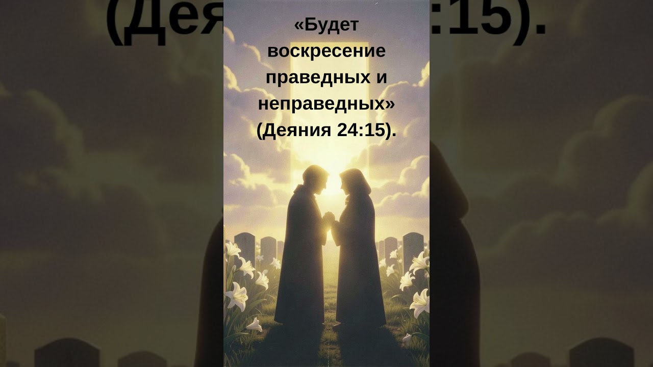 &laquo;@Будет воскресение праведных и неправедных&raquo; Деяния 2415
