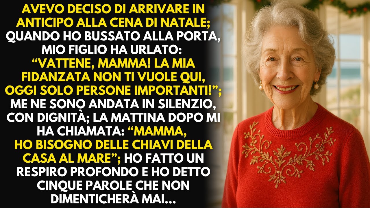 Mio figlio mi cacciò dal Natale per la sua fidanzata — ma ciò che dissi dopo cambiò tutto.