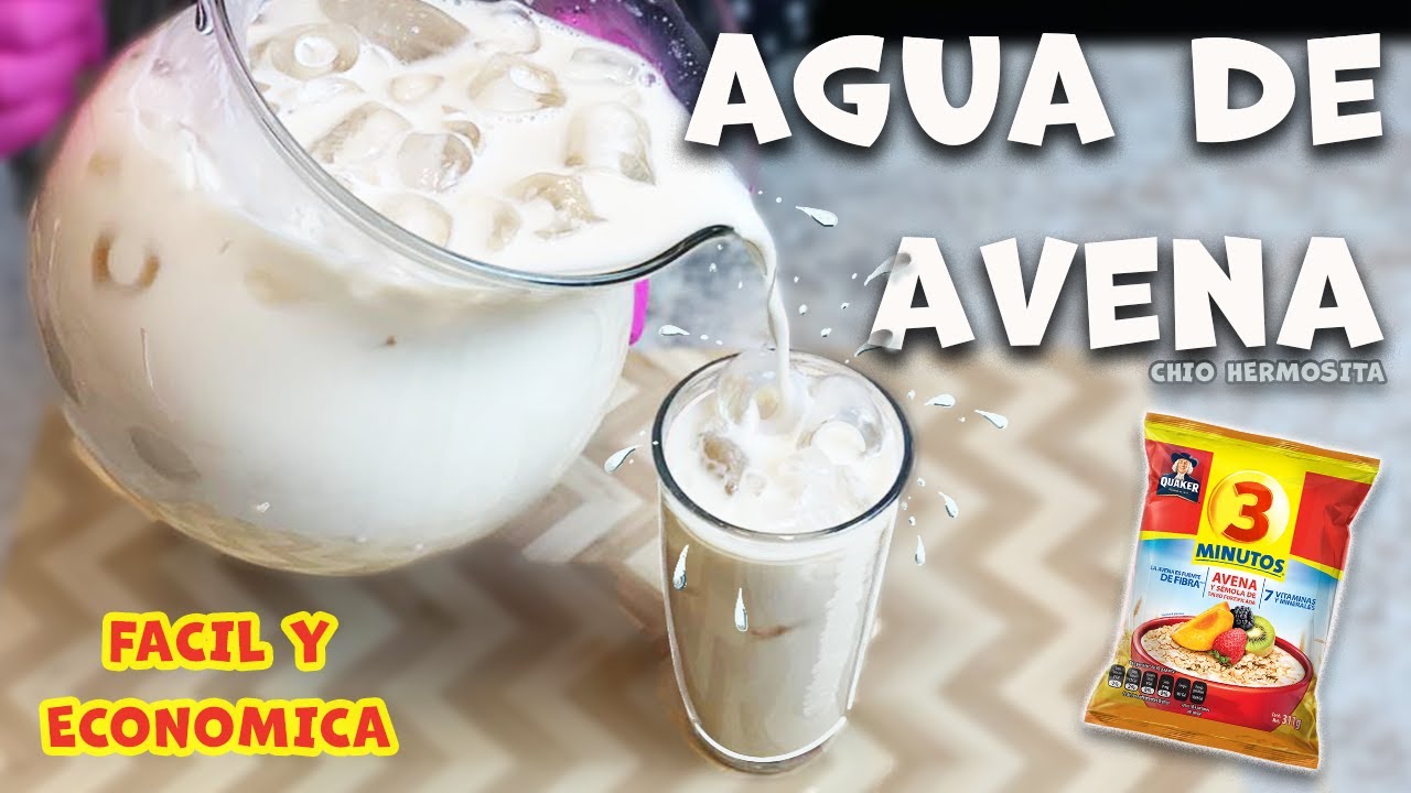 AGUA DE AVENA CREMOSITA RICA Y ECONOMICA 😋