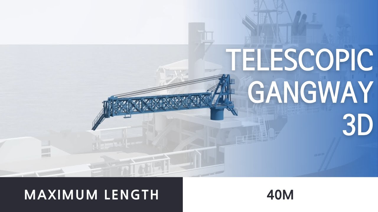 Telescopic Gangway 3D Modeling_Offshore windfarm