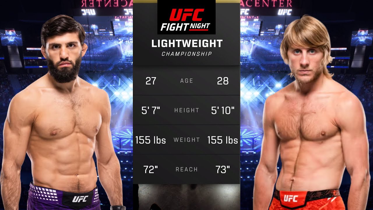 Arman Tsarukyan vs Paddy Pimblett Full Fight - UFC 5 Fight Night
