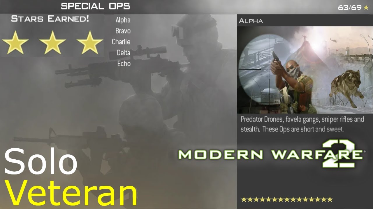 Call of Duty: Modern Warfare 2 Special Ops Solo Play Walkthrough on Veteran