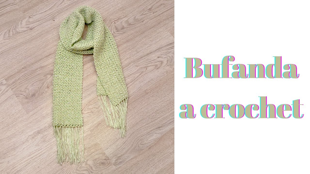 Cómo hacer una bufanda a crochet elegante fácil para principiantes | Trenda Lerenda