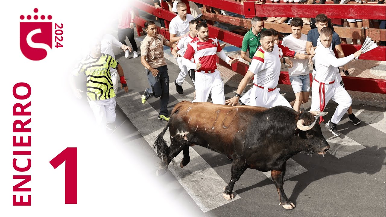 PRIMER ENCIERRO de San Sebastian de los Reyes 2024 | Toros de Los Ronceles