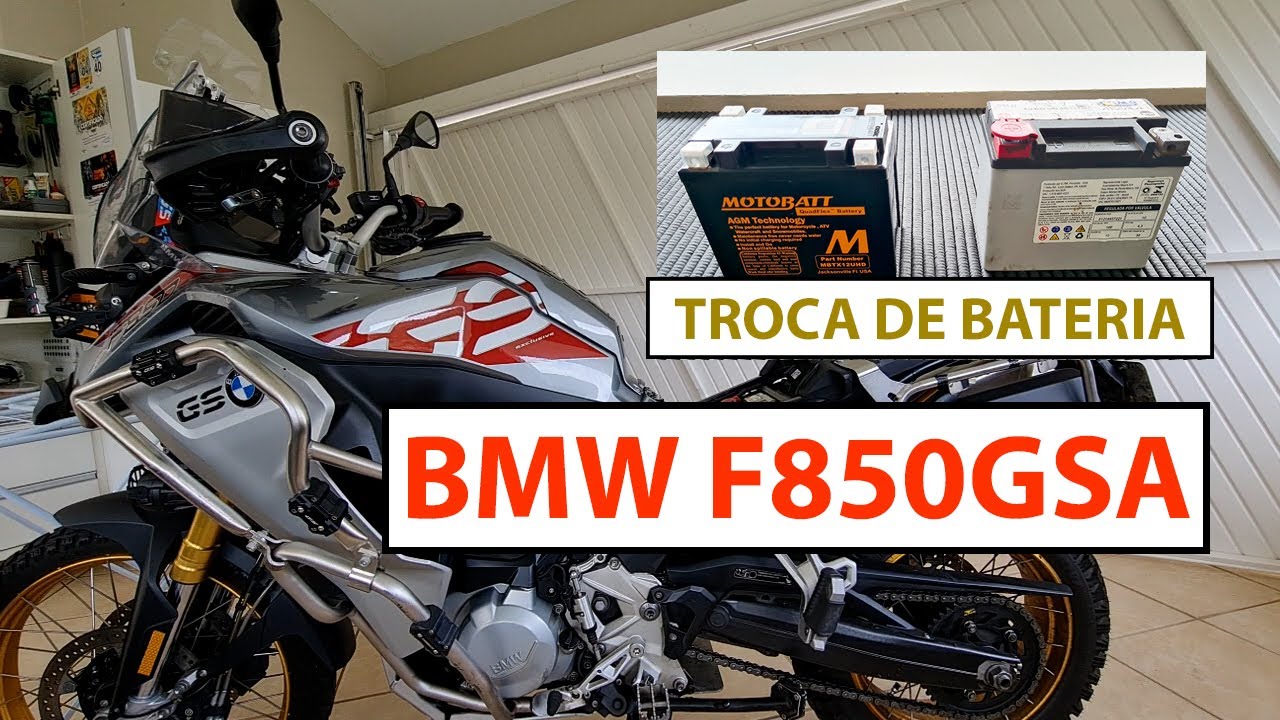 TROCA DA BATERIA ORIGINAL BMW F850GS POR MOTOBATT COM CCA 200