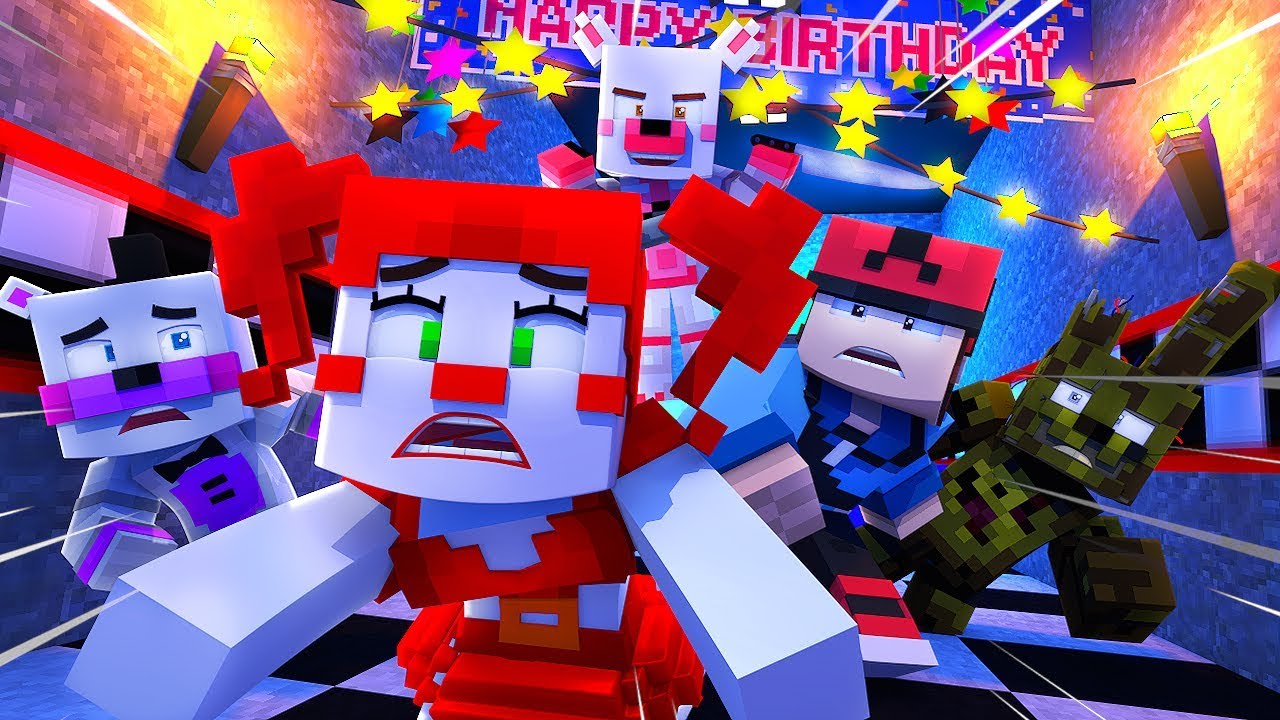 Minecraft FNAF 6 Pizzeria Simulator HIDE AND SEEK - HIDING FROM MANGLE JR! (Minecraft Roleplay)