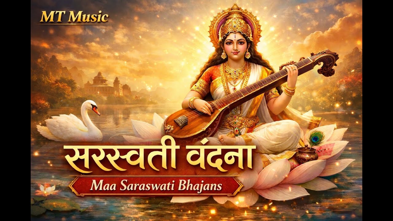 MT Music | सरस्वती वंदना 🙏 | Maa Saraswati Bhajans | Vidya, Buddhi & Gyaan Ka Paawan Sangeet