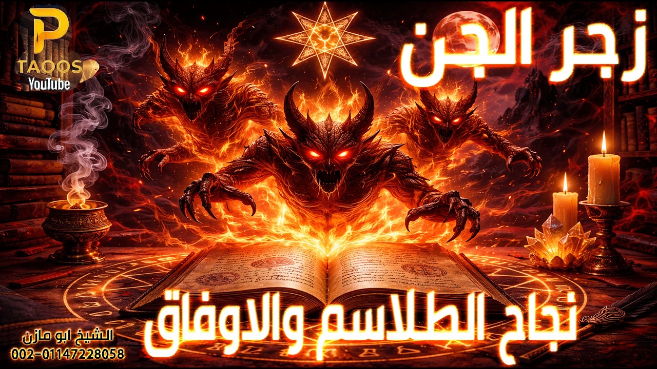 زجر شديد علي الجن فى اعمال طلاسم والاوفاق والمجربات الروحانية