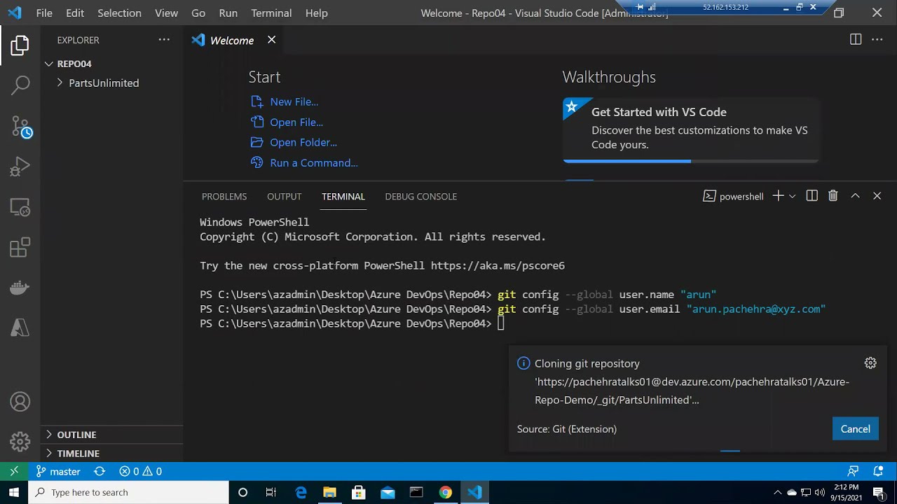 Azure DevOps — Git, Repo и VS Code