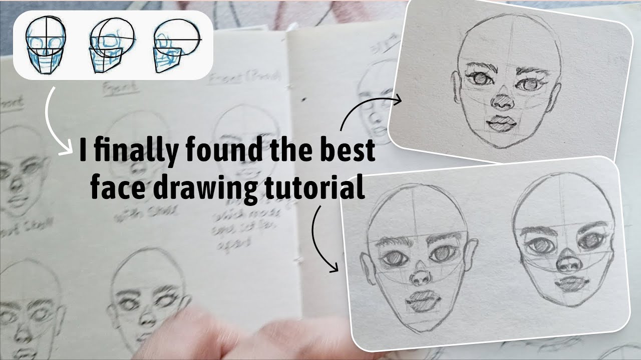 Art Class on drawing face (Part 1- Front view) The only tutorial you need