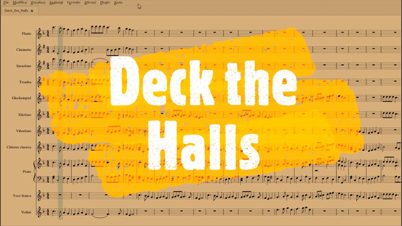 Deck the Halls | Partitura gratis per orchestra scolastica