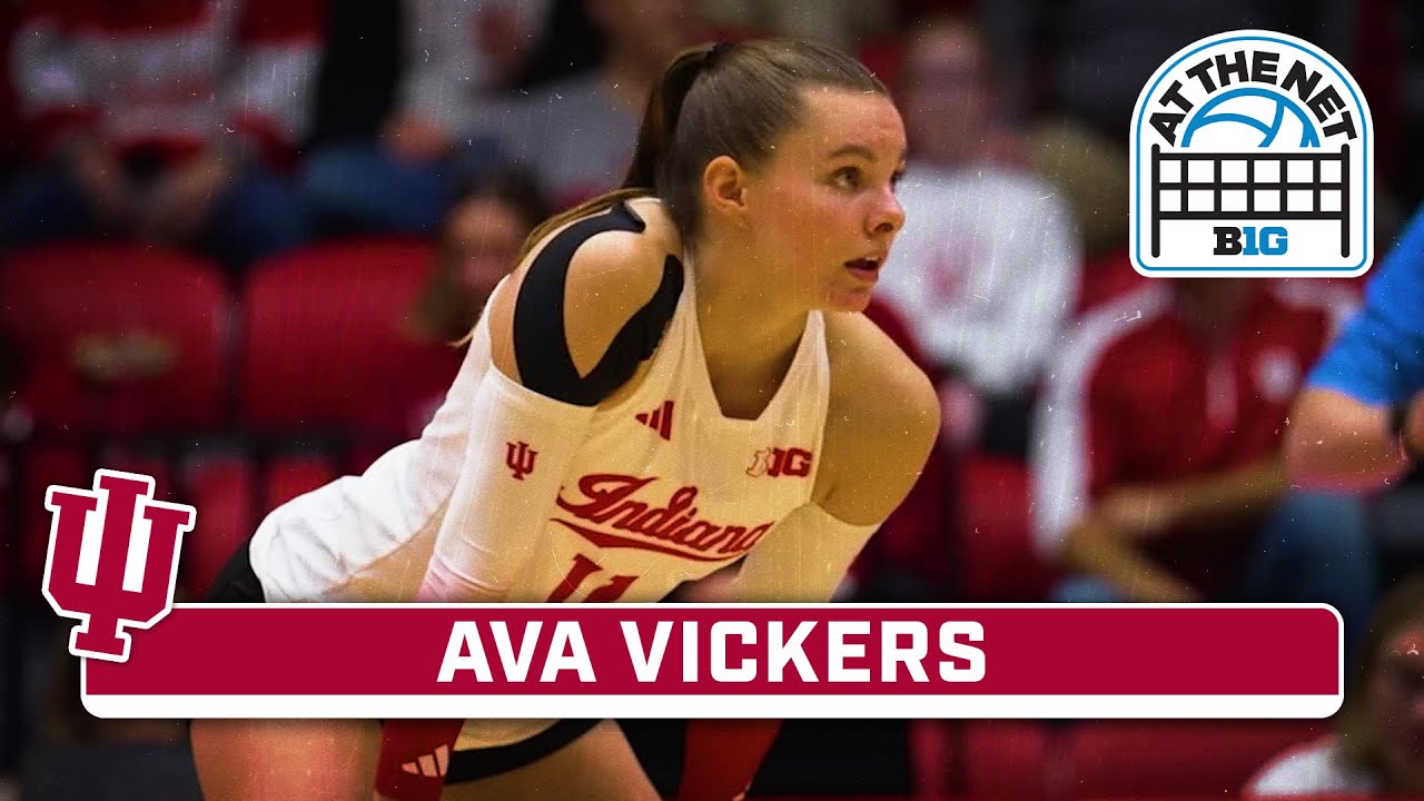 Spotlighting Ava Vickers | At The Net | Indiana Volleyball