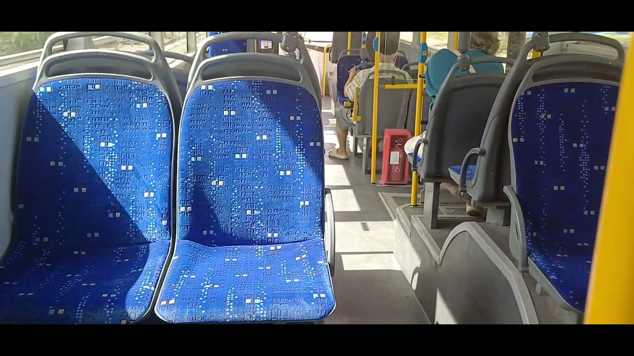 קטע נסיעה בקו 14 בבית שמש אוטובוס חשמלי 617-96-902 בית שמש אקספרס