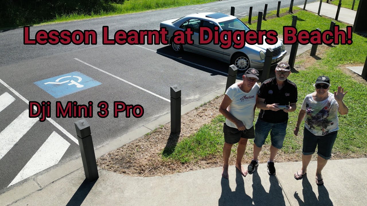 Lesson Learnt at Diggers Beach. I nearly crashed my drone.