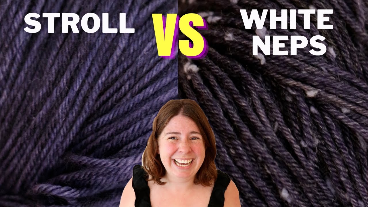 Dyepot Weekly #321 - Donegal White Neps VS KnitPicks Stroll; Depth of Shade Comparison