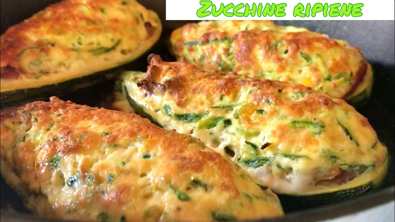 ZUCCHINE RIPIENE DELICATE ricetta veloce tutto a crudo DELICATE STUFFEN ZUCCHINI