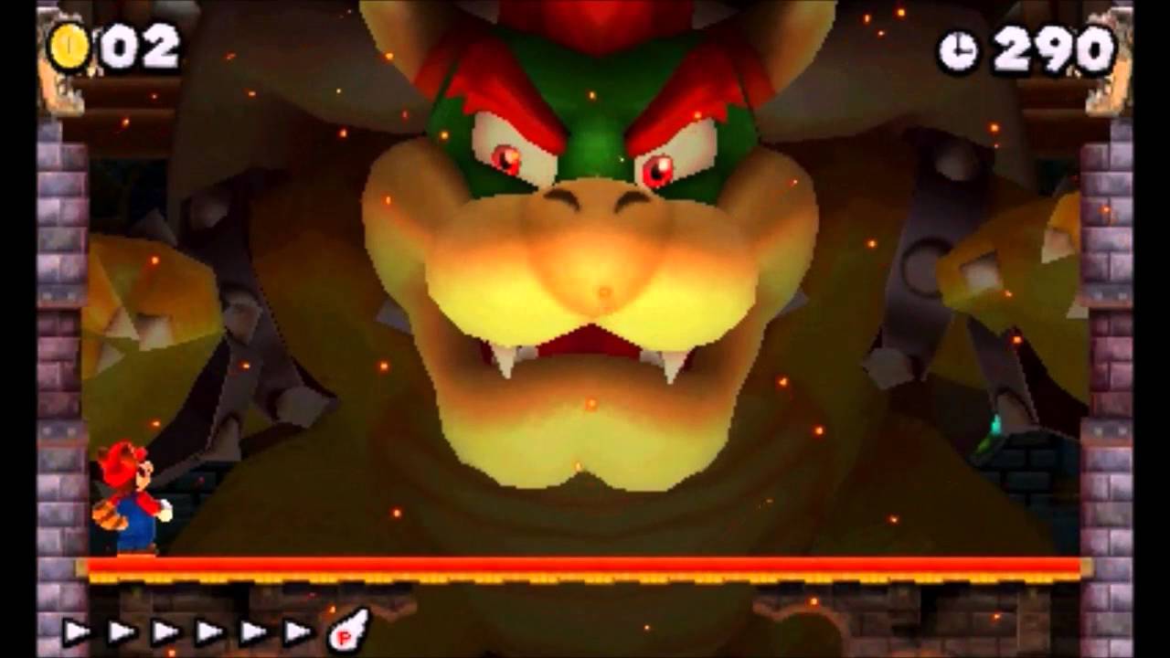 New Super Mario Bros. 2 Boss 8 - Bowser