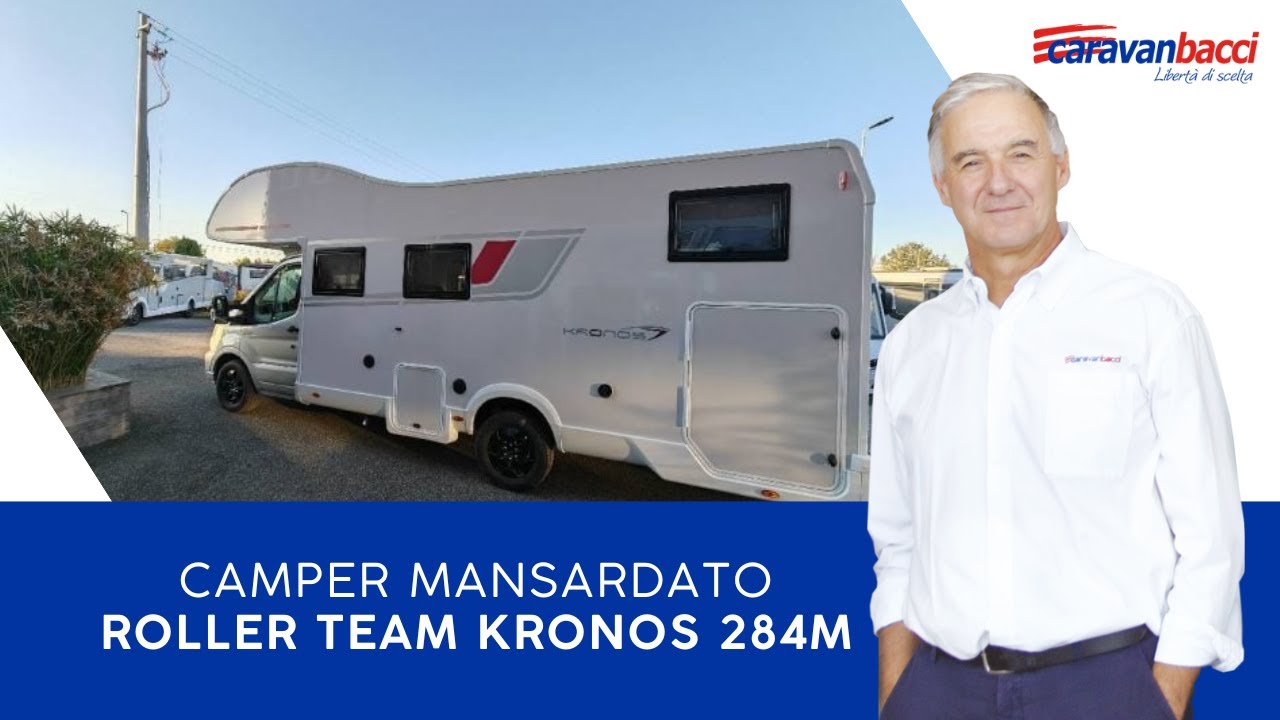 Camper Mansardato Roller Team Kronos 284M | Perfetto per Famiglie con 5 Posti Letto!