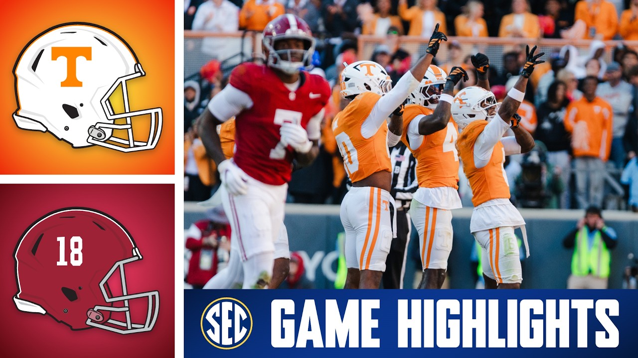 Alabama Crimson Tide против Tennessee Volunteers | Лучшие моменты игры | SEC Football 2026